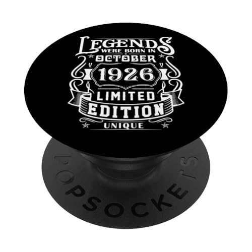 Cumpleaños Octubre 1926 Edición Limitada Regalo Used Vintage PopSockets PopGrip Intercambiable