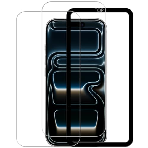 For iPhone 17 Pro max 用の ガラスフィルム 液晶保護フィルム 国産旭硝子素材製 9H 表面硬度 強化ガラス 耐傷性 画面保護フィルム 2枚セット ガイド枠付き