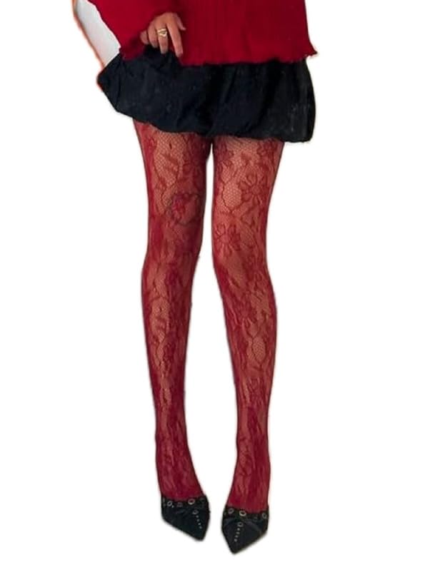 Image of Vintage 60s Printed Funky Tights for Women Y2K Tie Dye Mesh Pantyhose Skinny Body Shaping Leggings Streetwear