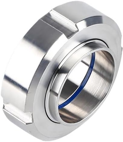 1/2“ 3/4" 1" 1-1/4" 1-1/2" 2" SMS-Type 304 Stainless Steel Union Welded Pipe Fitting Joint Coupling Silicone Gasket(1-1/2")