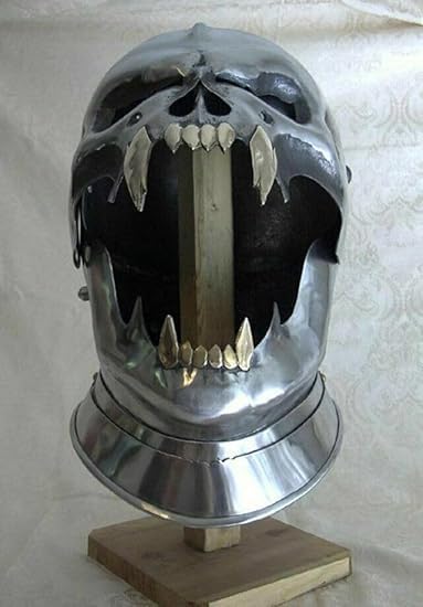 Medieval Helmet Old Demonic Face Helmet Battle-ready Historical Treasure