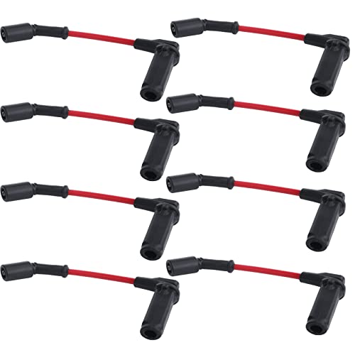 AC PERFORMANCE 9748RR 7mm spark plug wire set for Chevrolet, GMC, Cadillac, Buick, Pontiac, Hummer, and Saab V8