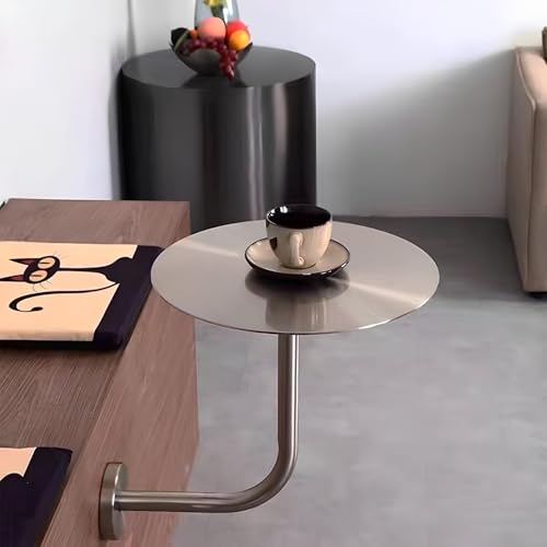 Petits espaces : la table basse ronde murale flottante en L - 3