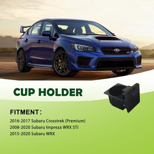 Portavasos insert compatible Subaru Impreza WRX Sti 2008-2021 miniatura 3