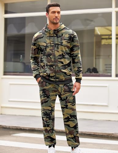 COOFANDY Sweatsuits for Men 2 Piece tracksuit Sets Full Zip Hoodie Sweatpants for Men Casual Sports Jogging Suits S-4XL2