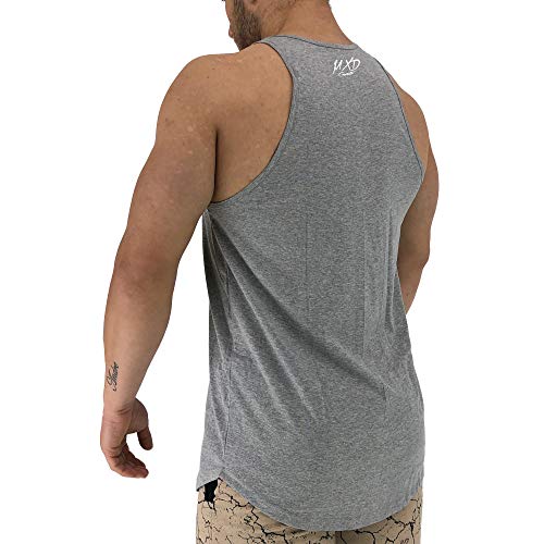 Regata LongLine Masculina Cavada MXD Conceito Caveira Mexicana Long Line (Mescla, M)