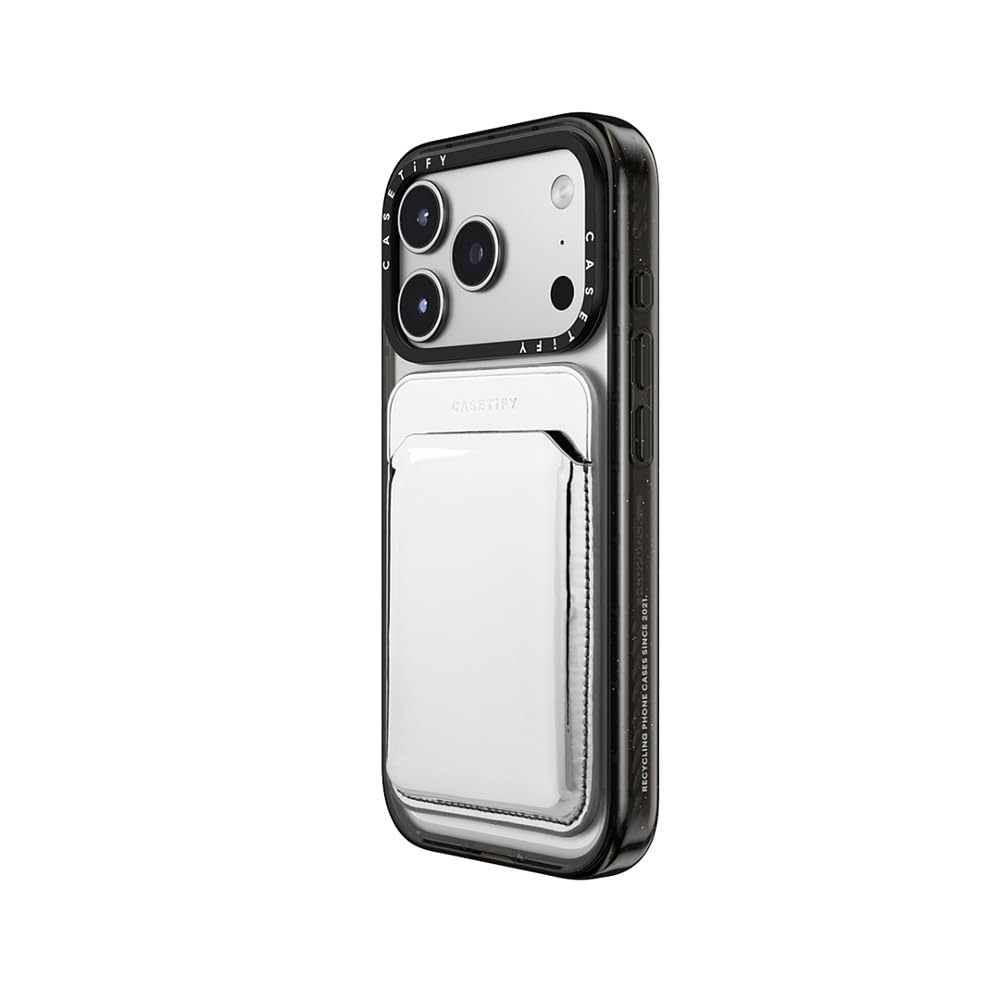 CASETiFY Snappy Pillow Wallet [Campatible with Magsafe] - Silver
