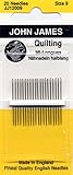 Colonial Needle 20 Count John James Between Quilting Needles, Size 9