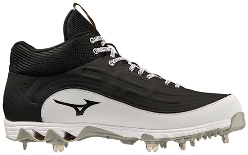 Mizuno Men's 9-Spike Ambition 3 Mid Baseball Cleats2