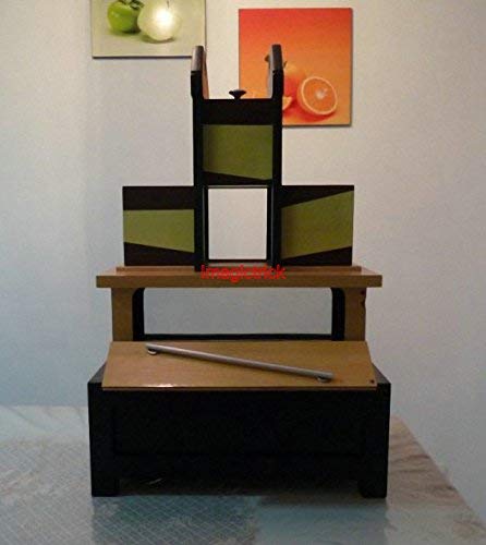 Tri Section Illusion Brown (No Table Stand) - Magic Tricks / Illusions