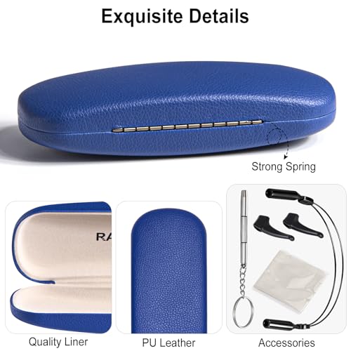 Image of RayLove Unisex Hard Shell Eyeglasses Cases, Protective Case For Glasses