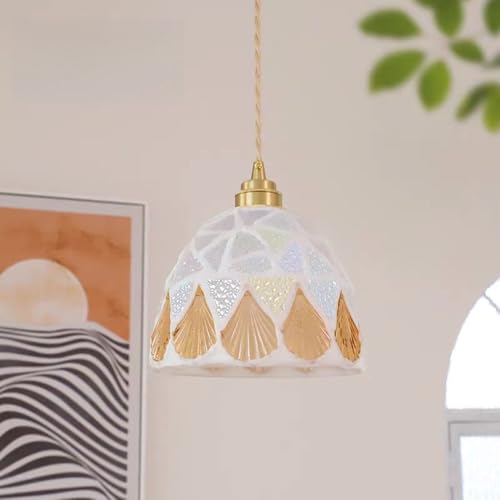 Lámpara colgante vintage de cristal bohemio para comedor y dormitorio 2