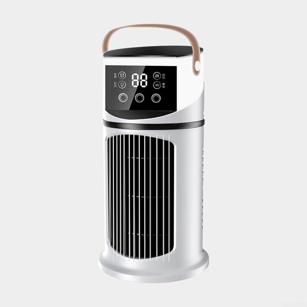 Ventilateur de bureau USB avec refroidissement par pulvérisation et écran LED multifonction