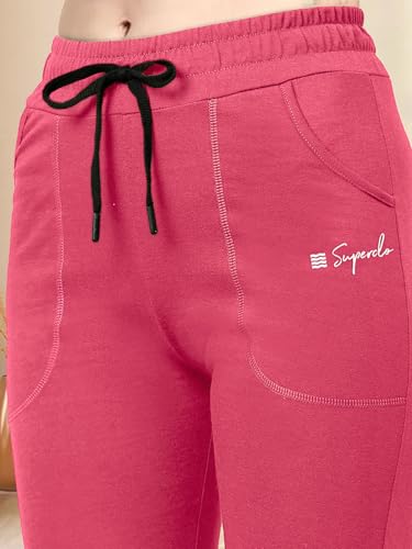 Image of Pinkmint Cotton Style Pyjamas for Women Combo l Stylish Side 2 Pockets l Gym Wear l Comfortable Track Pant