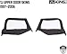 King 4WD Premium Replacement Black Diamond Soft Upper Doors Skins - With Clear Windows - Passenger & Driver Side - Suitable for Jeep Wrangler TJ 1997-2006