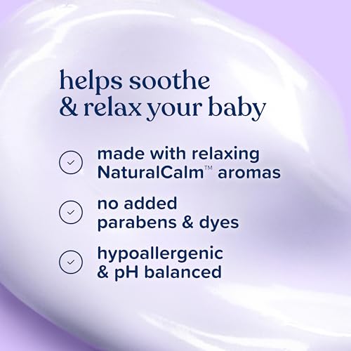 Image of Johnson's Baby Bedtime Lotion, Soothing NaturalCalm Aromas, Gentle Nighttime Baby Lotion, Helps Relax & Soothe, Hydrating, No added Parabens & Dyes, 27.1 fl. oz