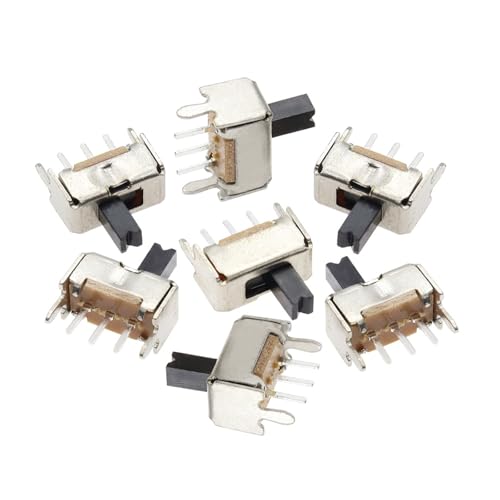 Interrupteur à glissière SS12D07 1P2T 3 broches vertical CMS DPDT pour PCB