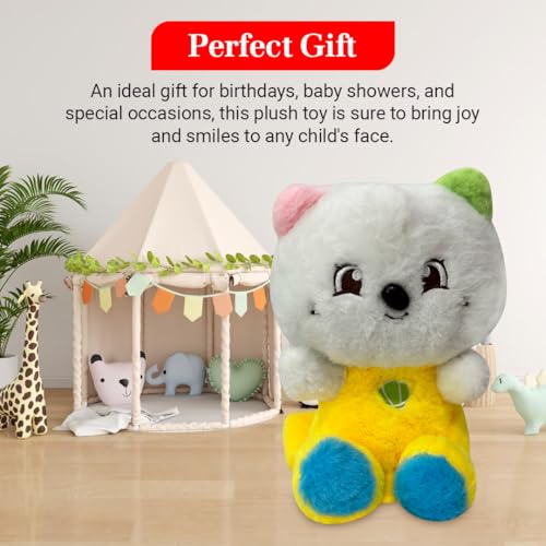 Image of ADORA Hooded Teddy Bear Soft Toy - Kawaii Plushie for Kids, Cute & Huggable Baby Plush Toy, Lovable Gift for Boys & Girls, Ideal for Birthdays & Special Occasions (Teddy Yellow White)