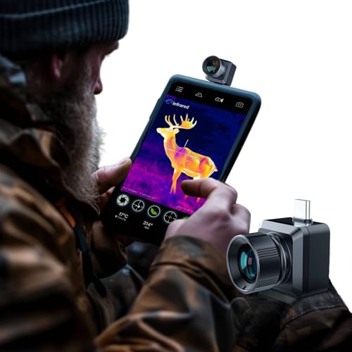 Thermal Imaging Monocular for Hunting, Deer at 780+ Yards, T2 Pro Xinfrared Thermal Night Vision Binoculars for Surveillance Infrared Thermal Imager for Android