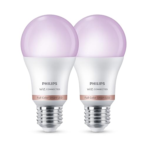Smart Lighting LED Ampul A60 E27 100W Eşdeğer RGB 2'li Paket - Google Home, Alexa, HomeKit ve Matter uyumlu