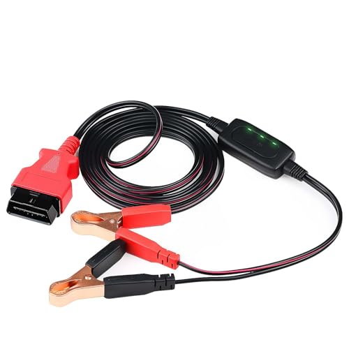 Autel Memory Saver for Car Battery, MaxiBAS BTMS OBDII Battery Tester, Preserves Vehicle Codes, Electronic Presets, Provides Power, Maintain Data Surge Protection, Attaches to 12 Volt Backup Battery by Autel - Used condition - US$34.55