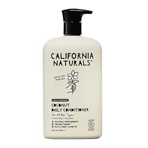 California Naturals Conditioner w/Coconut Milk, Vitamin E for Dry Hair & Scalp Care in Women & Men, Natural, Vegan, Paraben & Sulfate Free, Color Safe Conditioner, All Hair Types, 16.5 fl oz