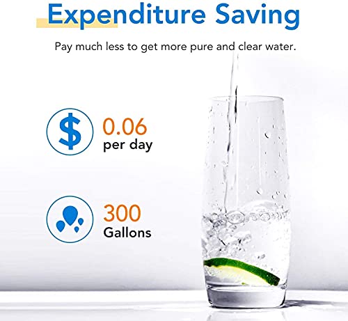 Image of ICEPURE UKF8001 Replacement for Whirlpool EDR4RXD1, 4396395, Maytag UKF8001AXX-200, EveryDrop Refrigerator Water Filter 4, RFC0900A, FMM-2, WF295, UKF8001P, 469006, PUR, Puriclean II, RWF0900A, 1PACK
