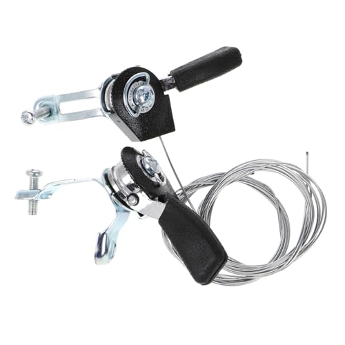GAROZATION 1pair Thumb Throttle Control with Brake Cables for and Adjustable Lightweight Design for Enhanced Riding Ergonomic Grip for Comfort
