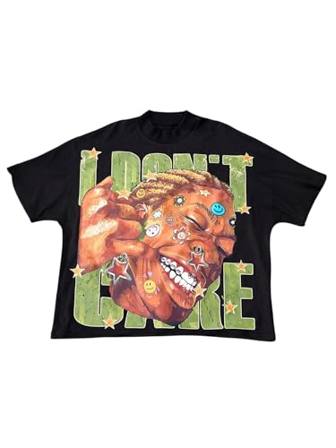 SOLY HUX Men's Funny Graphic Print T Shirts Short Sleeve Tees Grunge Hip Hop Outfits Streetwear