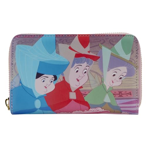 Loungefly DISNEY SLEEPING BEAUTY PRINCESS SCENE ZIP AROUND WALLET