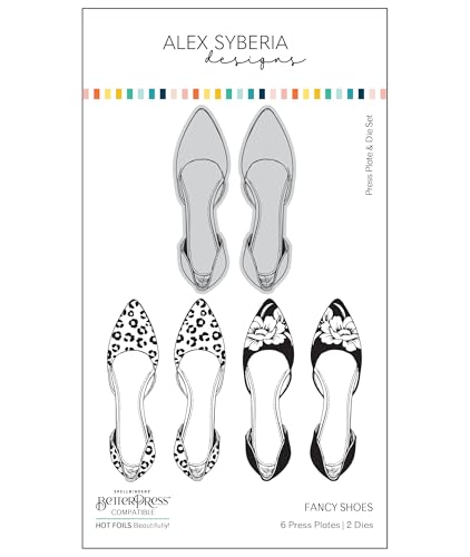 Matrices de découpe Fancy Shoes et plaque de presse : l'excellence du scrapbooking