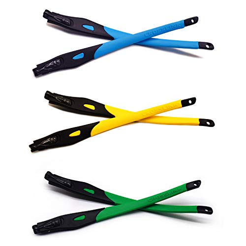 Branches de rechange pour Oakley Crosslink monture bleu jaune vert de lunettes
