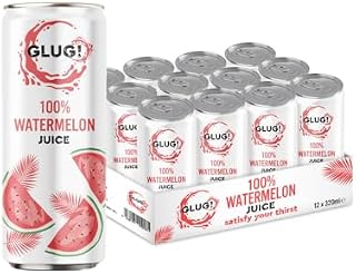 GLUG! 100% Watermelon Fruit Juice, Healthy Juice Drink With No Added Sugar (12X320ML)