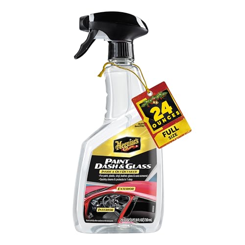 Meguiar's Paint, Dash & Glass - This Advanced Car Detailer is Perfect to Quickly Clean and Protect Your Car Inside & Out, Hydrophobic Boosted Car Cleaning for Paint, Plastic, Glass & More! 24 Oz Spray