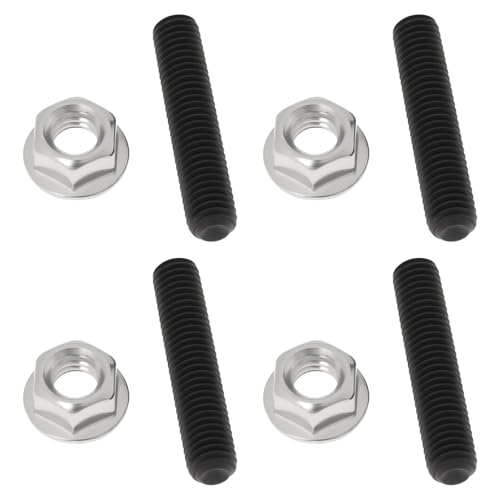 Briny River 4 Stück M8x1,25 Auspuffkrümmer-Stehmuttern 40 Mm Schrauben Kompatibel mit Honda