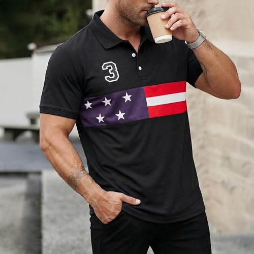Image of Men's Polyster Stretchable Polo T-Shirts Half Sleeves Regular Fit T-Shirt for Everyday Wear
