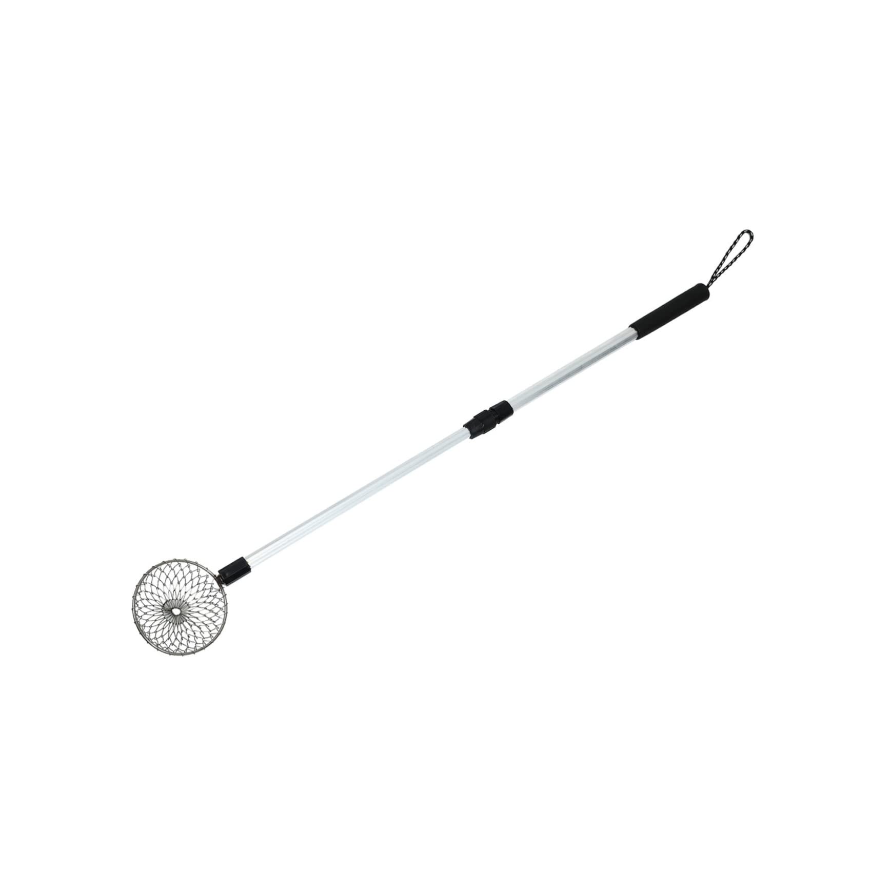 Garneck 1pc Fishing Skimmer Wire Spoon Telescopic Rod Portable Ice Scoop for Lake Fishing Strainer Non- Grip Camping Tackle