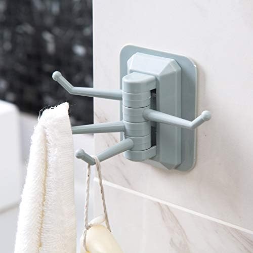 180° Rotatable Hooks - 4 Arms Damage-Free Hanging No Tools Needed - Perfect for Hanging Objects in Different Spaces