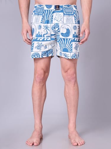 Image of Urban Scottish Men's Boxer Pants 100% Cotton Material with A Stylish Print Soft and Stretchy Elastic Waist Band Dynamic Movement and Hardwearing Stitching Breathable with A Gentle Snug Fit