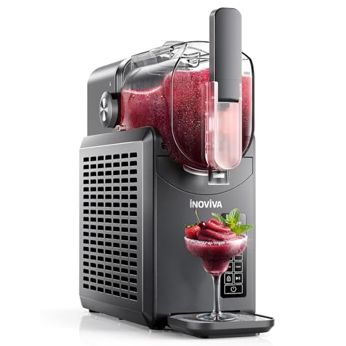 Slushie Machine, 88 oz INOVIVA Slushy Machine for Home with Self-Cleaning Function, No Ice Needed, Professional Frozen Drink Maker, 5 Preset Programs, Frozen Margaritas, Frappés, Milkshake, and More