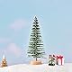 Pilikoll 12 Stück Weihnachtsbaum Mini Künstlich, Basteln Weihnachtsbäume Deko Naturgetreuer Christbaum Weihnachtsbaum Schnee Klein mit Holzsockel für Weihnachten, Raumdekoration, Diorama-Modelle (7cm)