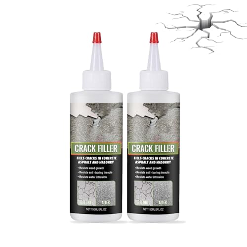 Crack Filler Asphalt Schwarz,Zum Ausfüllen Von Rissen Auf Asphalteinfahrten Und Straßen,Asphalt Rissfüller, Kein Schmutz, Ästhetik, Freundlich,Reparaturen Ohne Sauerei (Schwarz, 2 Stk)