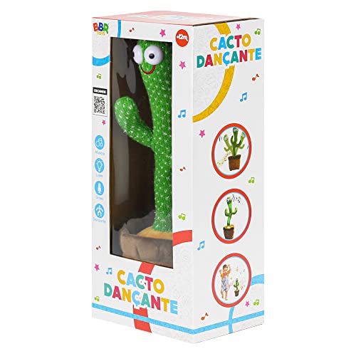 BBR Toys Cacto Dançante Toca Música, Repete sua Fala e Dança c/ Luzes, UN
