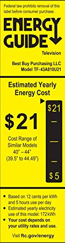 Toshiba TF-43A810U21 43-inch 4K UHD TV - Fire TV Edition