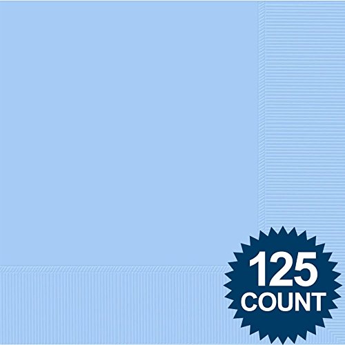 Amscan Pastel Blue Luncheon Napkins Big Party Pack, 125 Ct.