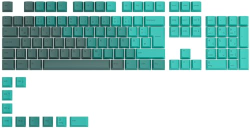 GLORIOUS Gaming 115x GPBT Keycaps - Cherry Profile, Super Durable PBT Plastic, Eye Catching Aesthetics, Superior Sound, Original Typeface… – Ansicht 1