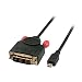 Produktbild LINDY 36597 Micro HDMI an DVI Kabel 2m
