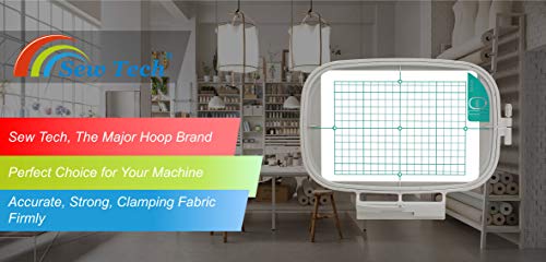 Image of Sew Tech Embroidery Hoop for Brother, 5x7in 130x180mm SA429 Frame | Fits ULT2001 ULT2001C ULT2001N ULT2002D ULT2003D Galaxie 3000 3000C 3000D 3100 3100D Brother; Baby Lock Ellageo Machine