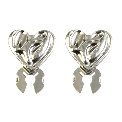 Cubre Botones - 2 Piezas Forma Corazón Broche Decorativo | Fundas Para Camisas Costura Y Sastrería | Blusa Vestido Abrigo Vaqueros Uso Diario Estilo Moderno Equipo Kit Producto