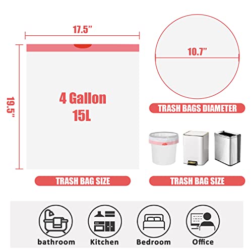 Sacchetti per la spazzatura da 4 galloni, piccoli